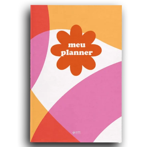 Meu Planner - Capa Flor Artística
